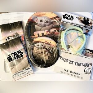 Star Wars Party decor plates birthday kit